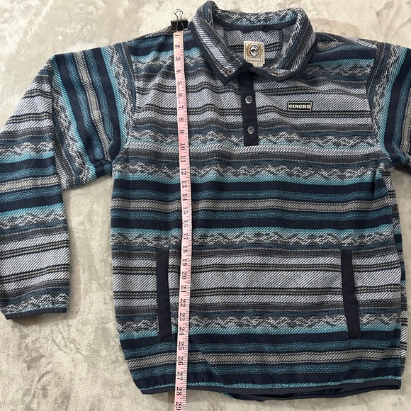 Cinch snap front Aztec fleece sweater - Picture 3 of 9
